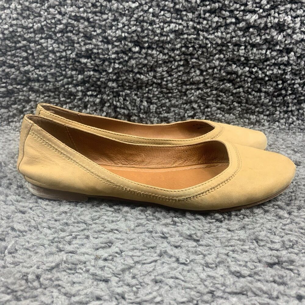 Frye Ballet Flats 8 B Beige Suede 3471255 - Picture 4 of 8